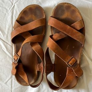 Chaco leather wayfarer sandal size 8 in color rust